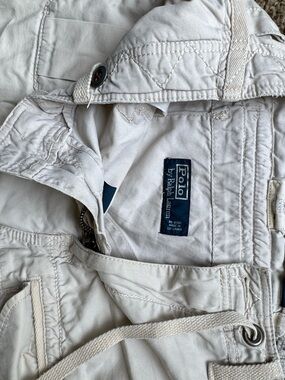 Polo by Ralph Lauren Off-White Cargo Shorts with Drawstring